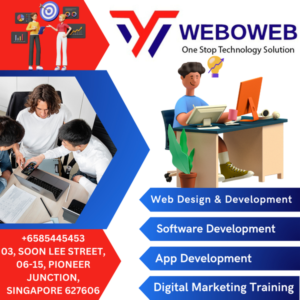 Cover photo of weboweb | Website Design Development Singapore | Software development | App Development | Digital Marketing Training Course